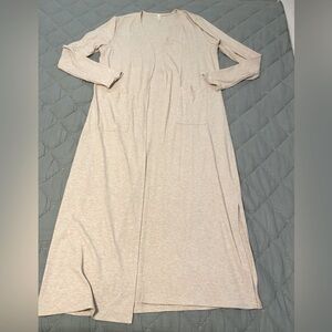 Mittoshop Duster Ribbed Cardigan with Pockets